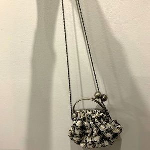 Tartan and tweed handbag